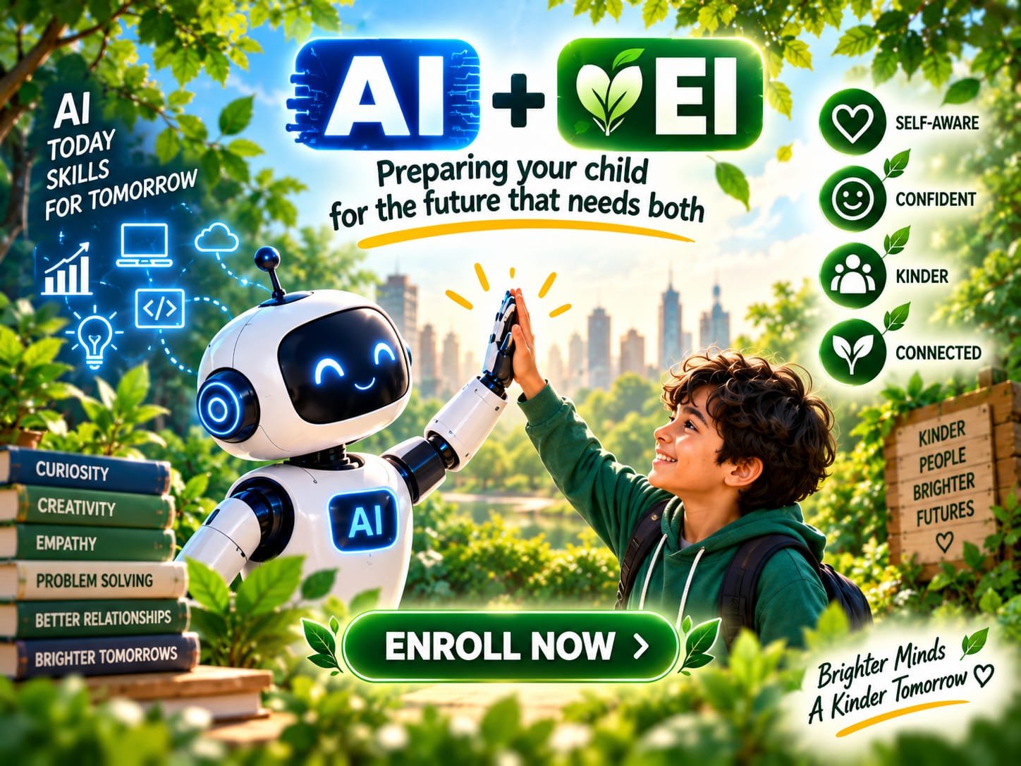 AI plus EI workshop for students, combining AI literacy with emotional intelligence